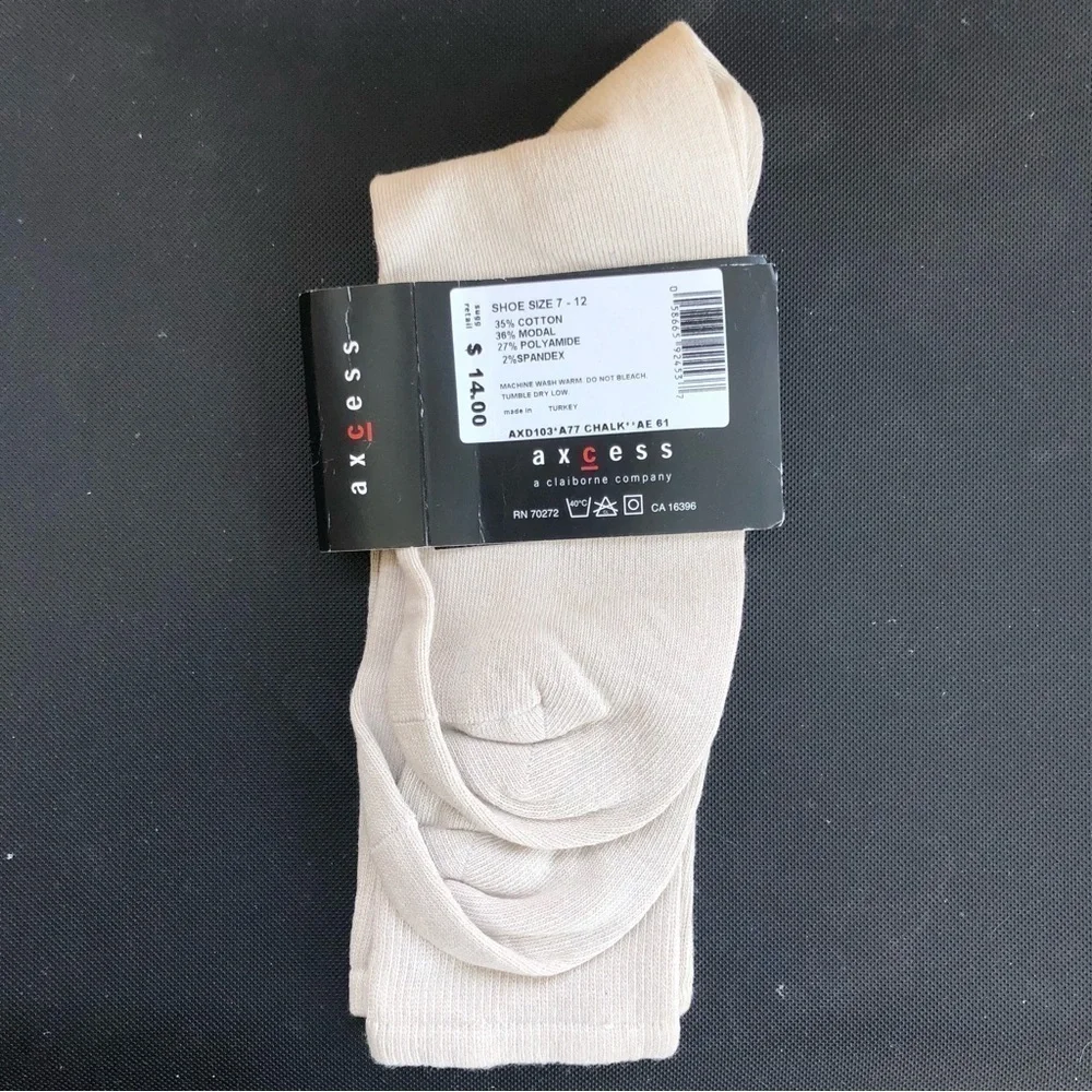 Axcess Claiborne Beige Socks